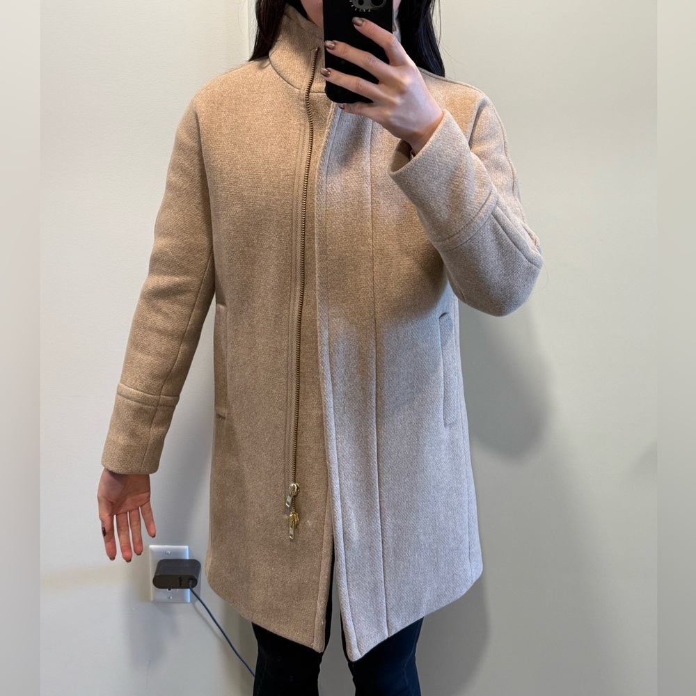 J. Crew Tan Stadium Cloth by Nellogori Coat